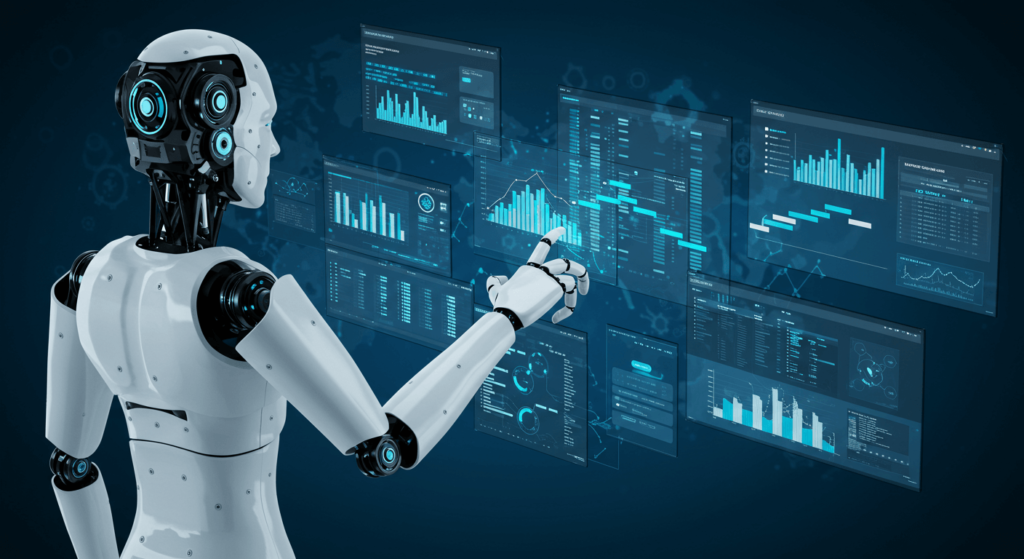 AI and automation managing project workflows with Gantt charts and task lists